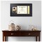 ArtToFrames 8.5x11 inch Diploma Frame with 4x6 Inch Image Opening and Tassel Opening - Framed with Black and Gold Mats, Comes with Regular Acrylic and Sawtooth Hanger for Wall Hanging (DIT-8.5x11)